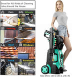 2025New Pressure Washer 4800PSI, 34" Tall, 4 Quick Connect Nozzles,Inlet Hose&Filter&500mlFoam Cannon for Cars/Fences/Driveways/Home Cleaning,Blue