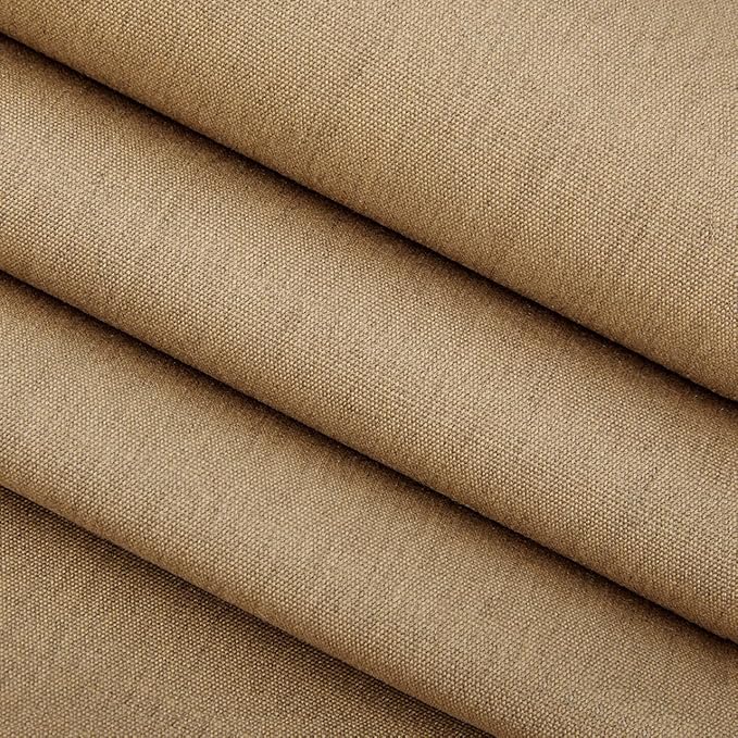 RSH DECOR: Sunbrella Square Throw Pillows Set of 2 | 17" x 17" | Water and Fade-Resistant Performance Fabric | Outdoor Pillow Covers with Down-Alternative Inserts | Canvas Heather Beige