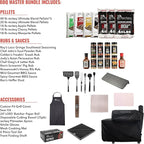 recteq Pellet Grill Smoker - Flagship 1600, Wood Pellet Smoker, BBQ Pellet Smokers, Wi-Fi Smart Grill, 1600 Sq. In. Cook Space, Pellet Smoker Grill, 40 lbs Hopper, 40 Hr Cooking, BBQ Master Bundle