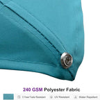 PURPLE LEAF 10 FT Square Patio Umbrella with Base Large Outdoor Aluminum Offset Cantilever Umbrella with 360-degree Rotation for Garden Deck Backyard Pool Turquiose