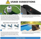 Pool Fountain for Above and Inground Pools,Upgraded Dual Spray Pool Aerator with 9-Color LED Lights and 4 Modes, 360° Adjustable Pool Sprinkler Fountain Pool Cooler Pool Accessories Pool Decor
