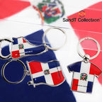 SandT Collection Dominican Republic Flag Keychain - T-Shirt