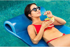 TRC Recreation Sunsation Vinyl Coated Foam Swimming Pool Float Mat Adult Lounger with Built-in Roll Pillow