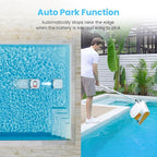 Hydro3 Robotic Pool Cleaner, 150W Cordless Pool Vacuum for Inground/upground Pool Max 861-1070 sq.ft, 200mins Runtime, 2xBrushless-Motor, 4.1L Filter Basket, Wall Climing/Waterline Clean
