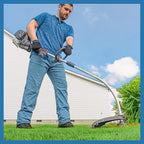 LawnMaster NPTGCP2517B No-Pull Gas String Trimmer with Electric Start 25cc 2 Cycle,17-Inch