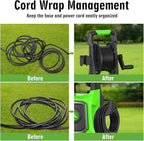 Pressure Washer, Power Washer, 20FT Hose with Storage Coil,35FT Power Cord 4 Different Tips Foam Cannon Power Washer, Foam Cannon, for Cars, Patios, and Floor Cleaning