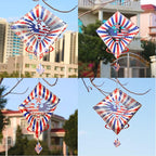 DJUAN 4th of July Decorations,13.5in Stainless Steel Eagle Flag Patriotic Wind Spinner Fourth of July Decor Outdoor,Garden Patriotic Decor Independence Day Decorations Wind Spinners for Yard,Garden