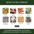 Bamboozle Countertop Compost Bin Kitchen | 1 Gallon | Odorless Composting Bin with Filters | Indoor Compost Bin with Lid | Plant Based Kitchen Composter for Food Scraps & Waste Recycling