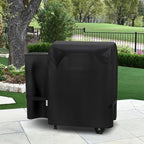 SunPatio Grill Cover for Traeger 20 Series, Heavy Duty Waterproof Wood Pellet Smoker Cover, Compatible with Junior, Tailgate & Recteq 340 Grills, All Weather Protection Full Length Barbecue Protector