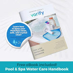 Varify 7 in 1 Pool and Spa Test Strips- Easy to Use Water Testing Kit for Pool, Spa, Hot Tub & More - Tester Strip for Water Hardness, Chlorine, Bromine, pH, Alkalinity and Cyanuric Acid (100 Strips)