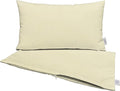 RSH DECOR: Sunbrella Pillow Covers Set of 2 | Covers Only - 20" x 12" | Outdoor Lumbar Pillow Covers Crafted with Sunbrella Performance Fabric | Canvas Canvas