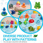56pcs Mini Ocean Resin Animals Tiny Sea Animals Figurines Marine Miniature Plastic Animals Aquarium Ornaments Decorations for DIY Fish Tank Potted Micro Fairy Garden Dollhouse