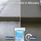 Thawtful Blue Ice & Snow Melt – Snow Melt, Rock Salt, Driveway & Sidewalk Salt for Ice, Blue Granular Rock Salt, Melts to −16°F (−27°C) – Resealable Zip Bag (3 QUARTS - 6.4 lb.)