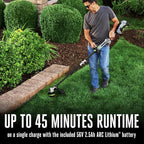 EGO POWER+ String Trimmer, Battery Powered, 16" Trimmer for Weeds and Grass with POWERLOAD, Telescopic Carbon Fiber Shaft, Includes 56V 2.5Ah Battery and Charger - ST1611T