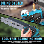 2-in-1 Cordless 8 Inch Pole Saw for Tree Trimming, 4.2M Extended Reach Electric Pole Saw with 180° Adjustable Head, Brushless Motor, 2×4.0Ah High-Capacity Batteries & Extra Chain