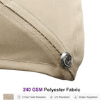 PURPLE LEAF 10 FT Cantilever Umbrella with Base Square Large Aluminum Outdoor Offset Patio Umbrella with 360° Rotation for Pool Garden Deck Backyard Beige