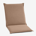 BrylaneHome Hinged Back & Seat Cushion - 21.5" H Seat Back - Patio & Outdoor - Water, Stain & Fade Resistant - Khaki