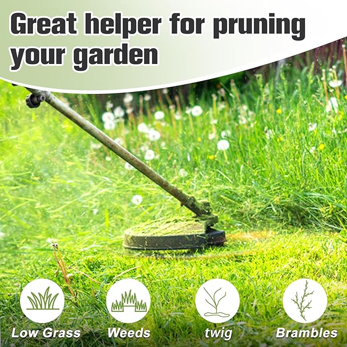 String Trimmer Line .065", 295 Feet Weed Eater String, Round Trimmer Line for Universal Replacement, Orange Premium Nylon String Trimmer Line for Light Grass&Weeds