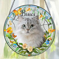 Personalized Pet Suncatcher, Loss of Pet Sympathy Gift Dog, Dog Memorial Gifts, Cat Memorial Gift, Pass Away, Remembrance, Bereavement Gifts for Dogs Lovers or Cats Lovers - Pattern B