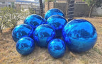 Big Shiny Balls Giant Inflatable Mirror Balls for Events & Decor - Party, Advertising, Shows, Stage Decoration - Hanging & Standing-Various Sizes & Colors - Blue (2.0m/6.56ft)