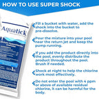 Pro-Grade Chlorine Pool Shock, 68% Cal-Hypo Granular Sanitizer, Prevents Bacteria & Algae, Restores Crystal Clear Water - Shock Treatment, Swimming Pool Chemical - 1lb