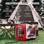 maXpeedingrods 4000 Watt Portable Inverter Generator Gas Powered, Bluetooth® App Remote Data Monitor,with CARB Compliant, Compact and Lightweight for Home Backup, Outdoor Camping, RV