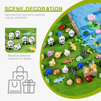 Mini Small Animal Figurines, 54 Pieces Mini Marine Resin Animals, Marine Animals Decorative Decorations, Miniature Landscape Decorative Sets, Fairytale Gardens