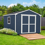 Handy Home Products Charleston Value Gable 10x12 Do-It-Yourself Wooden Storage Shed, 2x3 framing- Does not Include Floor kit or Paint