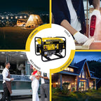 Aceup Energy 4350 Watt Gas Generator for home use, Portable Gas Powered generator 30A Outlet, EPA & CARB Compliant