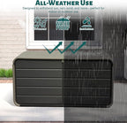 Domi 200 Gallon Outdoor Storage Box – Waterproof, UV-Resistant Deck Box with Lockable Lid for Patio Furniture, Garden Tools, Delivery Packages (Large Resin Storage Bin）
