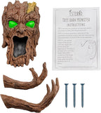 Tree Bark Monster Yard Decor, Bark Face Tree Person Decor for Garden and Halloween