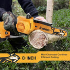 8 Inch Mini Chainsaw Compatible for De-walt Battery 20V MAX Handheld Electric Chainsaws,Battery Powered Portable Small Pruning Chain Saw for Tree Pruning Wood Cutting Trimming(ONLY TOOL)