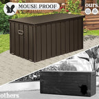 Domi 190-Gallon Outdoor Storage Box – Waterproof, Lockable Storage Cabinet for Patio Furniture, Garden Tools & Pool Supplies – Large Metal Storage for Cushions, Toys & More