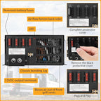100A RV Power Converter 110VAC to 12VDC RV Converter 100Amp RV Power Converters Built-in 4 Stage Smart Battery Charger for Lithium Batteries RV Converters Fully Adjustable Output from 13V to 16.5V