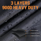 Snow Blower Cover, Heavy Duty 900D Waterproof Snowblower Cover, Outdoor Snow Thrower Protector, Universal Fit for Most Two-Stage&Single-Stage Snow Blowers for EGO, Honda, Ryobi, Cub Cadet, Ariens&Toro