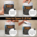 Aquadoc Non-Chlorine Spa Shock for Hot Tub - Chlorine Free Treatment & Enhanced Shock to Assist Bromine - Suitable Oxidizer - 5lbs