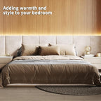 Art3d LED Recessed Lighting Kit - 6pcs Self-Adhesive White LED Light with Smart Switch, 3000k Touching Switch Light for Wood Slat Wall Panels Headboards Home Decor - Housing White