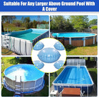 4+1 Combined Pool Pillows, Pool Air Pillow, Inflatable Pool Pillows for Above Ground Pools, Winter PVC Ice Equalizer Air Pillow with 8PCS 4m Ropes for Support Swimming Pool Covers (5Ft +4PCS 3Ft)