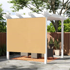 SUNNY GUARD Shade Cloth 4'x10'FT Sun Shade Screen Fabric HC-074 Shade Cover Tarp with Grommets for Pergola Backyard Garden,Sand