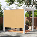 SUNNY GUARD Shade Cloth 6'x20'FT Sun Shade Screen Fabric HC-083 Shade Cover Tarp with Grommets for Pergola Backyard Garden,Sand