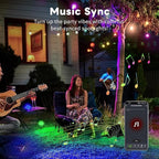 Smart Outdoor Landscape Spotlights Color Change - 12V Multicolored LED Spot Lights Hard-Wired Waterproof, Low Voltage Uplighting Using App, Aluminum Black for Backyard Fence 8 Pack