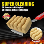 GRILLART Grill Brush Bristle Free, Replaceable BBQ Cleaning Pad (No Handle), Safe Replacement Cleaning Pad/Head for Cast Iron/Stainless Steel Grates - Deep-Reach