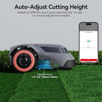Redkey MGC500 Robot Lawn Mower with 393ft Boundary Wires for 0.12 Acre (1/8 Acre), 45% Slope, 70Mins Runtime, Auto Recharge, Automatic Robotic Lawn Mower w/Precise Location & Breakpoint Detection