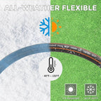 Giraffe Tools Hybrid Garden Hose 5/8 in. x 50 ft. Heavy Duty, Lightweight, Flexible, Durable Water Hose with Sleeves, No-kink, Leak-proof Gardening Hose with Male to Female Fittings