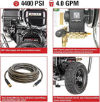 Simpson Cleaning ALWB60825 Aluminum Gas Pressure Washer Powered by Simpson, 4400 PSI at 4.0 GPM 60825