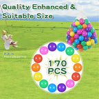 TRENDPLAY Plastic Balls for Ball Pits - Hollow Balls- Safe and Exciting Playtime - Perfect for Baby Pools, Birthday Party Decoration