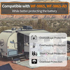 Upgrade WF-9865-AD 65 Amp RV Power Converter Charger, Replace for RV Camper WF-9800 Series, WF-9865, WF-9865-AD, for Lead-Acid/Lithium Battery Three-Stage Charge Rv Converter 65 Amp
