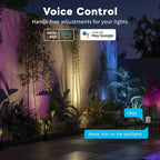 Smart Outdoor Landscape Spotlights Color Change - 12V Multicolored LED Spot Lights Hard-Wired Waterproof, Low Voltage Uplighting Using App, Aluminum Black for Backyard Fence 8 Pack