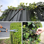 E&K Sunrise Set of 3 Pieces Garden Tree Tools for Lawn & Garden Care Garden Kit with Lopper, Hedge Shears and Pruner Shears, Tree & Shrub Care Kit