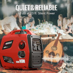 4500W Portable Generator Super Quiet Inverter Generator Ultra Lightweight for Home Backup Outdoor Camping, CO Sensor Protect, EPA, ECO Mode (4500W+CO Sensor)